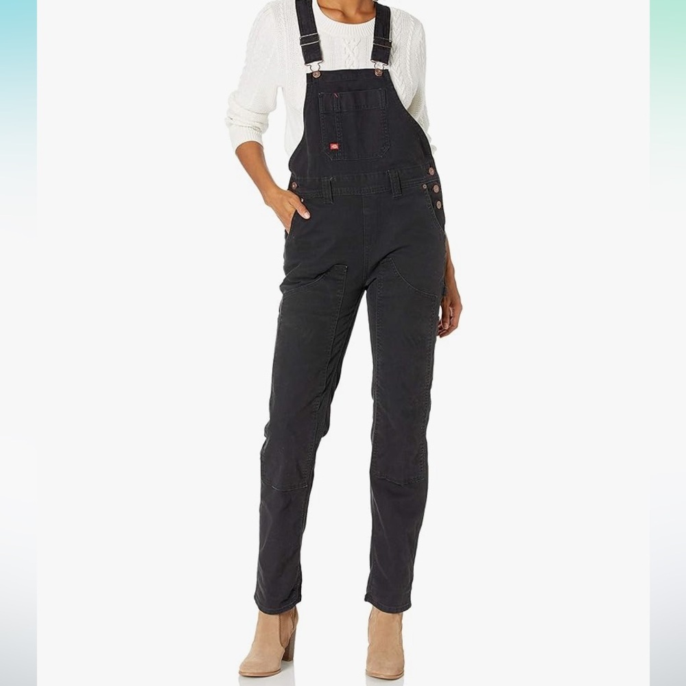 Dickies Women’s Denim Double Front Bib Overalls